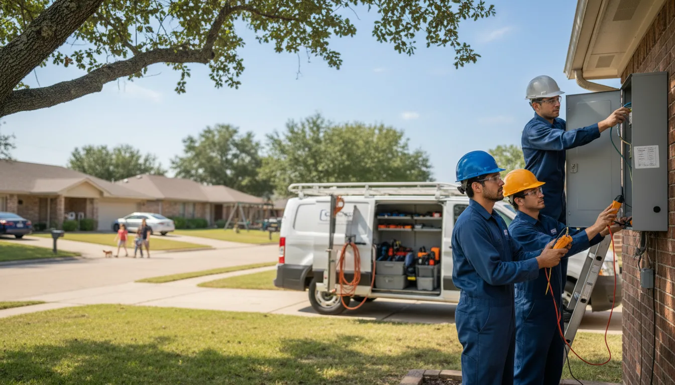 Certified electrician providing emergency electrical services in Pickrell, NE